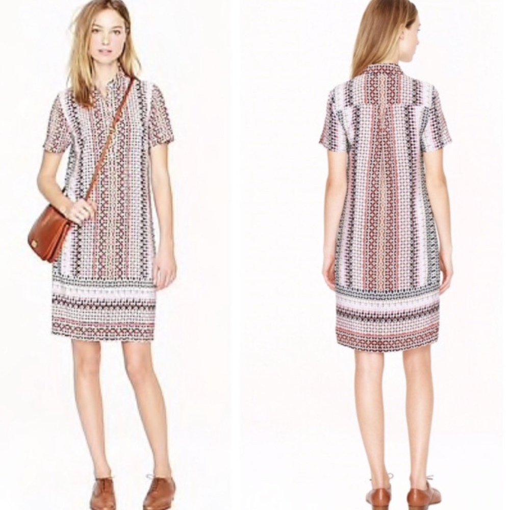 J.Crew Geometric Patterned Dress